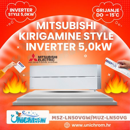 Mitsubishi Electric Kirigamine Style Inverter MSZ-LN50VGW/MUZ-LN50VG Bijela White 5