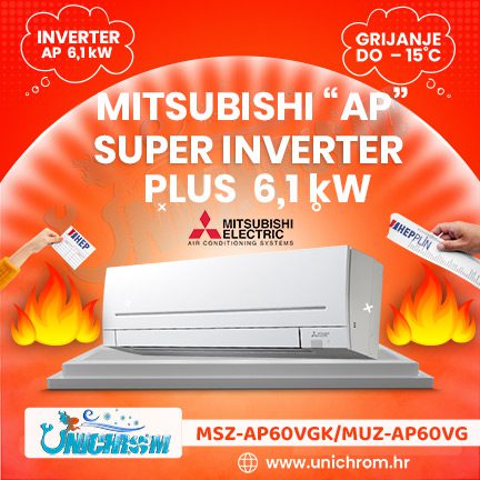 MITSUBISHI ELECTRIC klima uređaj Super Inverter Plus 7,1kW MSZ-AP71VGK/MUZ-AP71VG