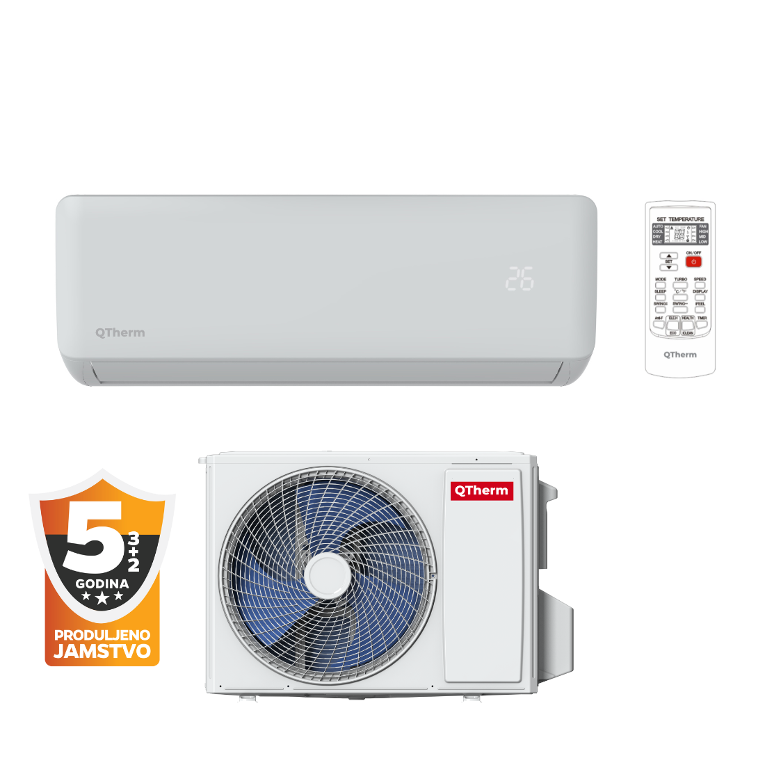 QTherm Flash Inverter 3,5 kW klima za grijanje i hlađenje Unichrom d.o.o.