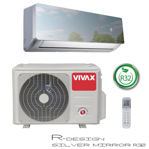 Vivax R Design 5,4 kW ACP-18CH35AERI+ SILVER MIRROR unutarnja jedinica s ogledalom