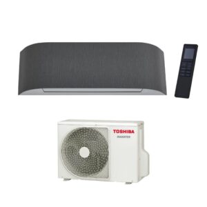 Toshiba Haori 3,5 kW RAS-B13N4KVRG-E luksuzna unutarnja jedinica s tamno sivom tkaninom