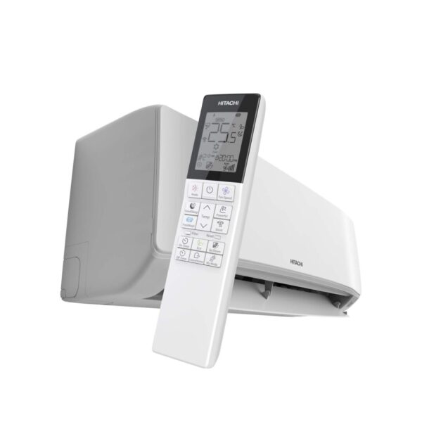 Napredni-LED-zaslon-HITACHI-AirHome-400-omogucuje-jednostavno-pracenje-postavki-i-statusa-uredaja HITACHI KLIMA UREĐAJ 6kW RAK-DJ60RHAE/RAC-DJ60WHAE AIRHOME 400, za prostor do cca 60m2, A++ hlađenje, R32, Wi-Fi