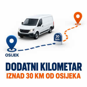 Dodatni kilometar izlaska Unichrom servisera izvan Osijeka