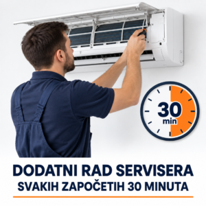 Dodatni rad servisera na klima-uređaju