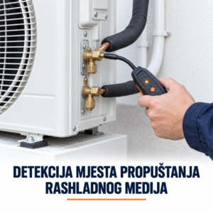 Detekcija mjesta propuštanja rashladnog medija na klima-uređaju