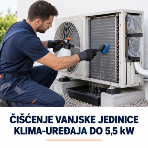 Čišćenje izmjenjivača vanjske jedinice klima-uređaja