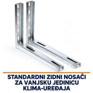 Standardni metalni zidni nosači s dijagonalnim ojačanjima za vanjsku jedinicu klima-uređaja
